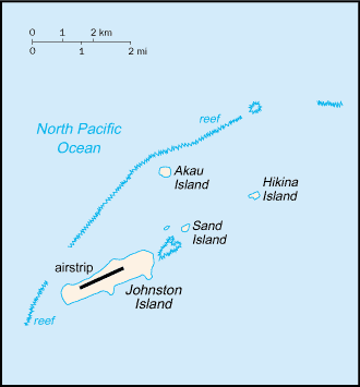 Mapa de Atolón Johnston en grande