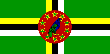 Antigua bandera de Dominica Antigua bandera de Dominica