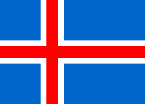 Antigua bandera de Islandia Antigua bandera de Islandia