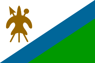 Antigua bandera de Lesotho Antigua bandera de Lesotho