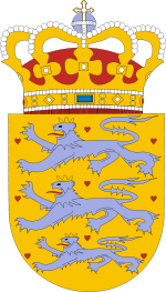 Escudo de Dinamarca Escudo actual de Dinamarca