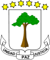 Escudo de Guinea Ecuatorial Escudo actual de Guinea Ecuatorial