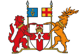 Escudo de Irlanda del Norte Escudo actual de Irlanda del Norte