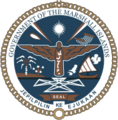 Escudo de Islas Marshall Escudo actual de Islas Marshall