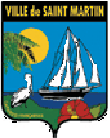 Escudo de Isla San Martin Escudo actual de Isla San Martin