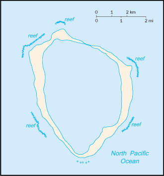Mapa territorial global de Isla Clipperton Mapa del territorio actual de Isla Clipperton