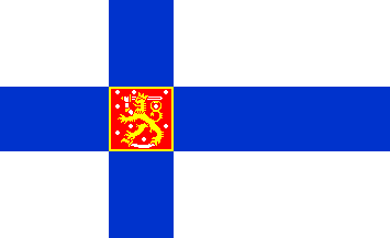 Antigua bandera de Finlandia