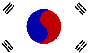 Antigua bandera de Corea del sur