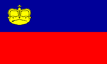 Antigua bandera de Liechtenstein