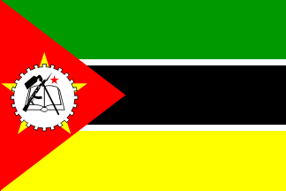 Antigua bandera de Mozambique