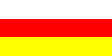 Antigua bandera de Osetia del Sur