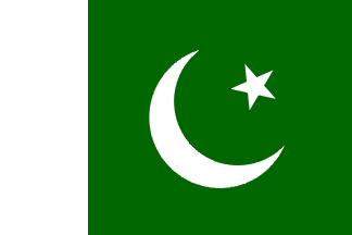 Antigua bandera de Pakistan