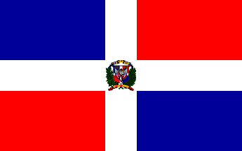 Antigua bandera de República Dominicana