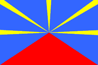 Antigua bandera de Isla Reunión