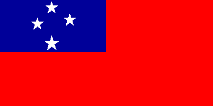 Antigua bandera de Samoa