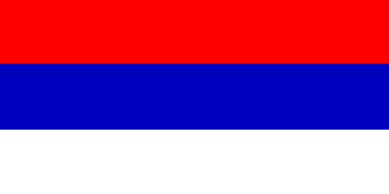 Antigua bandera de Serbia