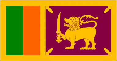 Antigua bandera de Sri Lanka