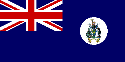 Antigua bandera de Sud georgia and the South Sandwich island