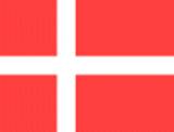 Bandera actual de Dinamarca
