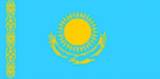 Bandera actual de Kazajstan