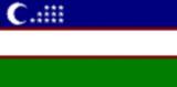 Bandera actual de Uzbequistán