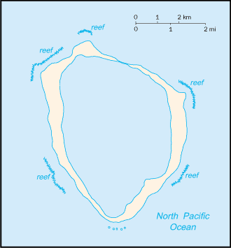 Mapa del territorio actual de Isla Clipperton